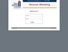 Tablet Screenshot of fbcdeacons.org